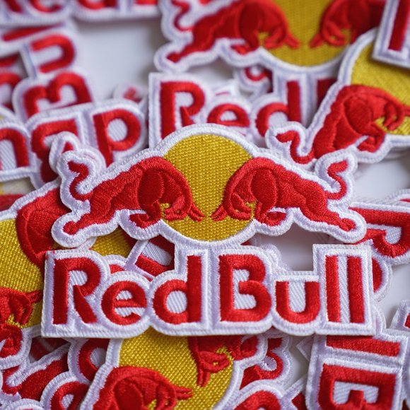 10 RED BULL Racing Motorsports Energy Drink Embroidered Iron-On Patch - Picture 1 of 2